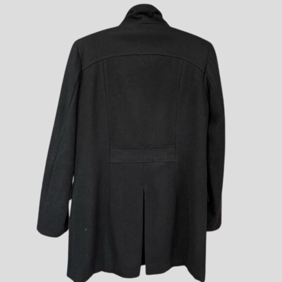 Buffalo David Bitton Outerwear Black Wool Blend Coat - Picture 4 of 16